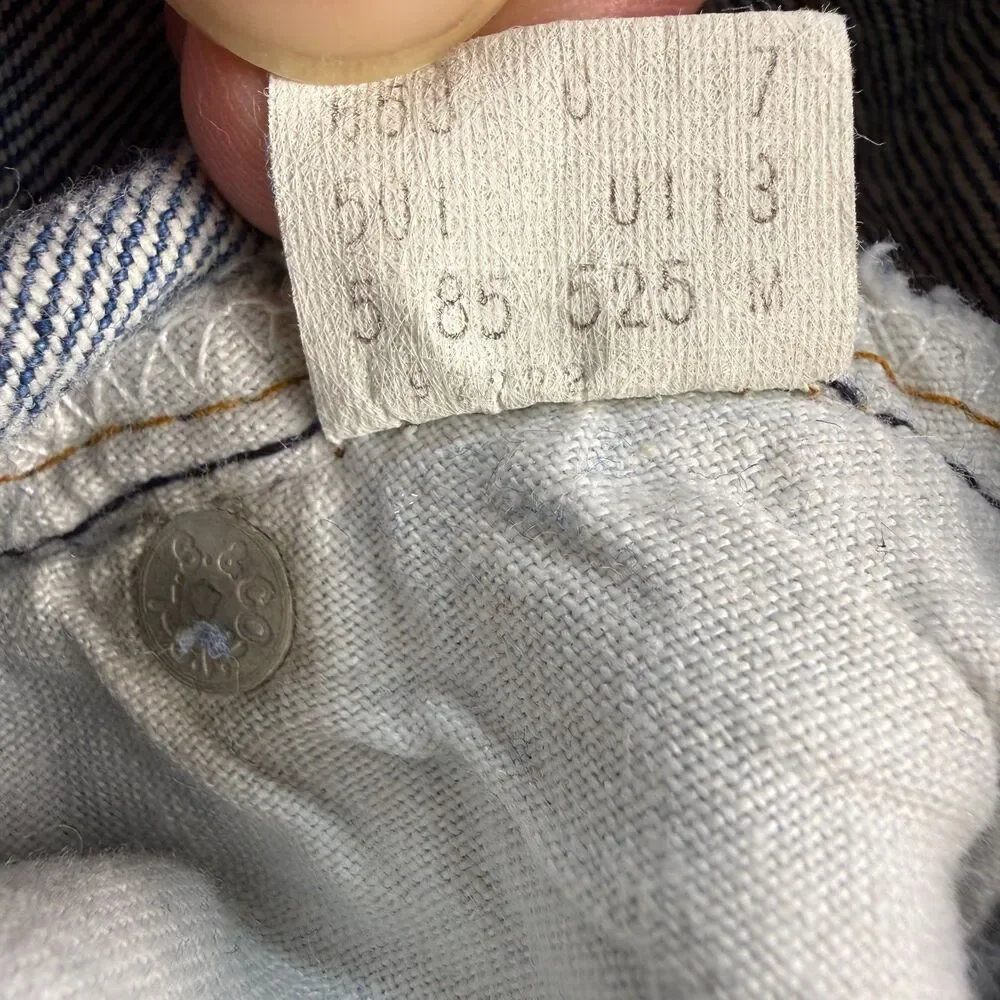 Vintage Levi's 501 XX Jeans 32x30 (Tag 34x30) USA Made Button Fly 1985 525 Levis